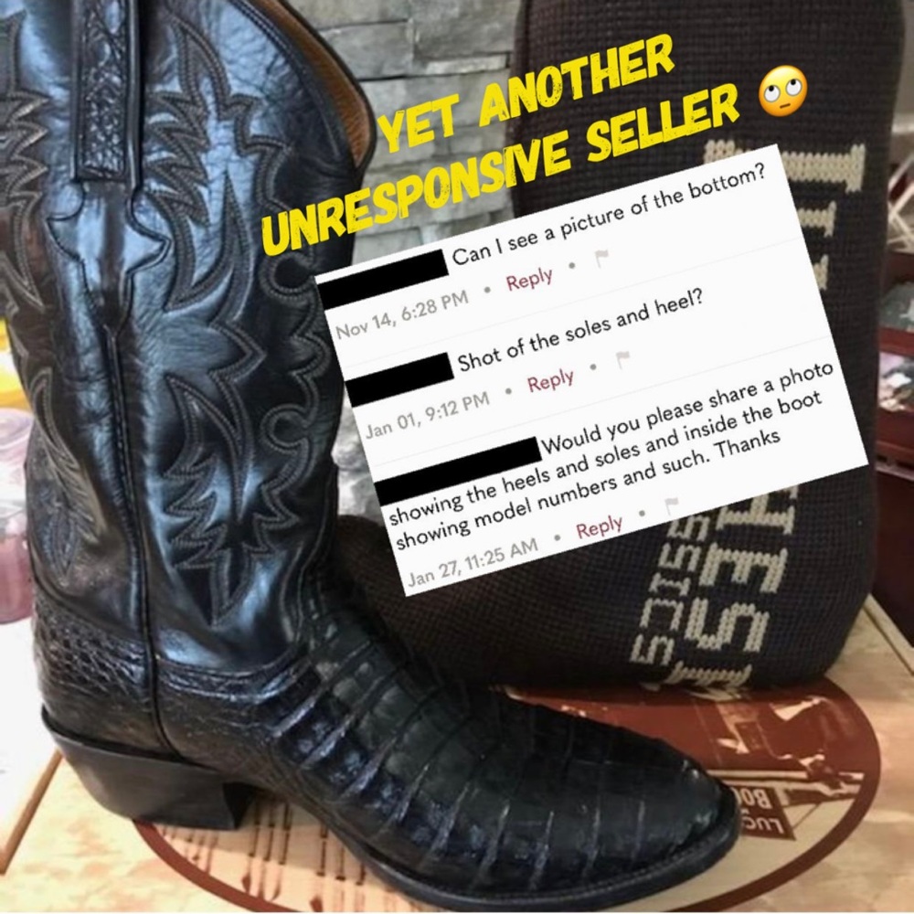 🛑 Buying Lucchese Cowboy Cowgirl Western Boots? Read this! - Picture 9 of 14